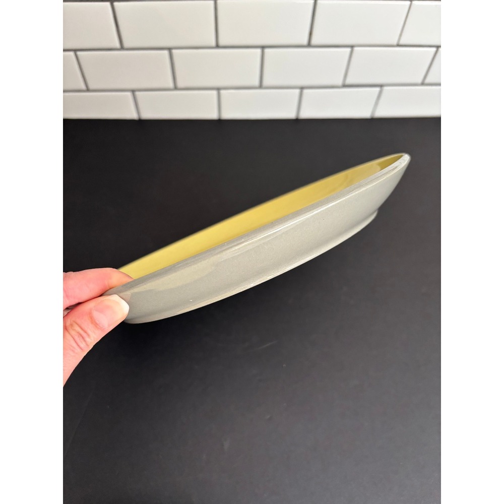 Homer Laughlin Vintage Stone China Yellow Dinner Plates Set of 2 USA 10 Inch - Picture 6 of 9